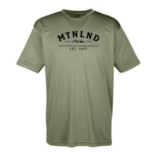 MTNLAND COOL AND DRY PERFORMANCE TEE MILITARY
